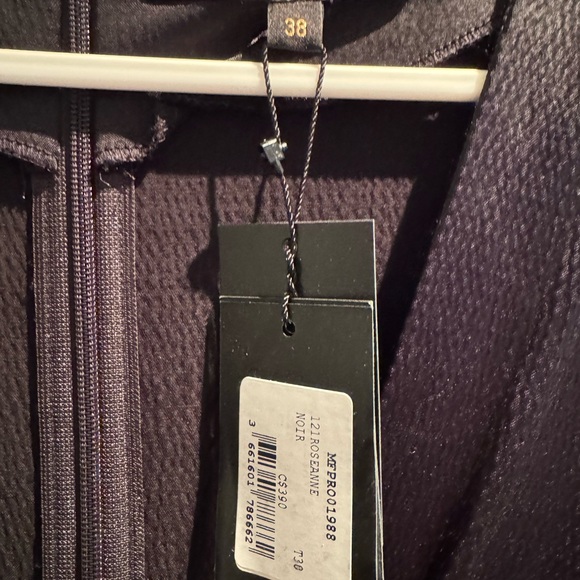 Maje black satin Roseanne dress - Picture 5 of 5